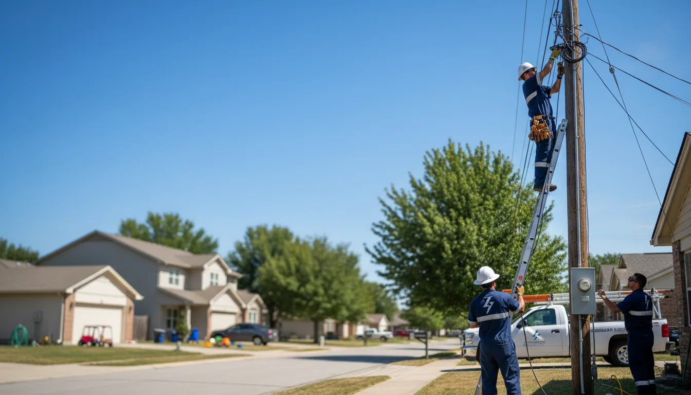 Residential electrician providing installation services in Gautier, MS